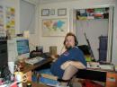 Here I am about an hour before the end of the contest.  Notice a couple of coffee mugs on the desk?  Coffee helps alot!!