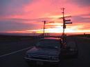 N7CFO/R north of Ellensburg, Washington at sunset.