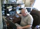 Jim (K7TQM) Operating Radio and Logging.