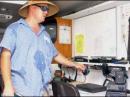 Scott Dickson, president of the Twin City Ham Club, talks about equipment used to communicate with other ham operators.