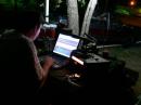 David WB5YLG working PSK31 early Sunday morning.
