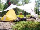 QRP/Backpacking on Raspberry Mountain Colorado with my pack goats Peanut and Rooster 