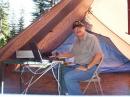 N7DLV is ready to go and is waiting for Field Day to begin.  335 valid contacts were made during 16 hours of operating.