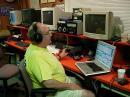 Doc, K3MD working CW and cranking up the points