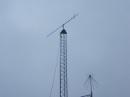 Temporary VHF setup... Thanks Dennis, for climbing the tower a few times!
