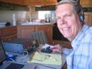 Ric, K5UJU, helps on 40 meter CW.