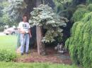 MARC Vice-President John Acovino, KC2VVO, is out in the rainy mist checking on the condition of the 2KW generator