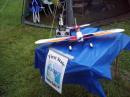 W3URR demonstrated his 6-meter driven plane on the FSARC's Information Booth -- something akin to airmail.