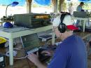 Don, W8DD, running 40 meter CW