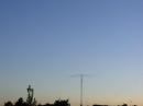 The sun sets on Field Day 2006, note the hydrogen filled balloon which supports our 80 meter vertical loop at 250'