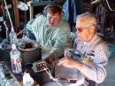 Richard KD7TMK loggs as Dick W9RVP operates 20M CW.  (Grandson and Grandfather, both named Richard Allan Nelson)
