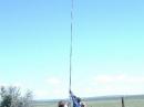 Mark WB9GNC, Roger KD7CSL, and Dick W9RVP setup the 40M Vertical.