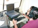 Steve  VE3CWJ, filling in time on CW/Phone station, making some phone contacts while Roger (VE3ZI) takes a break...