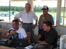L-R  Keith W4KTR, Ray KB4BBC, Ira KA4JNB and visitor trouble shooting a problem