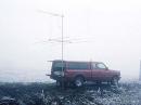 Stuck in the fog and ice on Saturday.