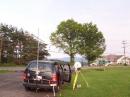 Last stop on a hill in Pittsfield, MA looking out over a golf course. FN32jl.