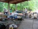 The Kitchen Crew, Paul, K4PRB, and Dennis, K4DKR, got to work early.