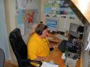 Mike K8ROX working the 6/222 desk.