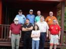 The September 2006 team, front row, left to right:
W3IDT, W3YOZ, AI3M's daughter,W2GPS, K3RUQ. 
Back row: AI3M, K4VV, K8JW, W3BTX.