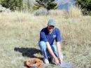 I finally figured out I could get my wife Joyce to help me put the 64 radials down if I picked a nice day! The view is to the east.
