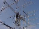 SV1BTR working on the tower

