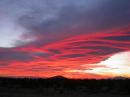 W6YLZ not only roved without a second operator--he also made the time to take photos such as this one of the sunset Saturday night at the Mojave convergence.