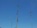 6m stack, 222mhz 23 element beam, 40m dipole
