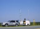 EM80. Note there are no microwave antennas on the middle (missing) mast on Sunday morning.  Oh well.