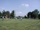 This year we brought back the TA-33 Tri-Bander. Here we are raising the antenna tower.