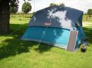 Added a new tent this year...usual battery and solar panel.