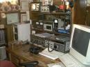 My station prior to the contest.  This was the "calm before the storm" photo!