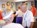 Visitors crowd out the operators in the main ham shack! - photo by John WA2WEN