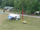 View from atop the repelling tower.