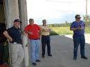 Well, plenty of people standning around watching th beam getting installed.  Mr. Johnson in the dark blue shirt is the Sheriff's department EC.  First time he ahs seen the tower used.