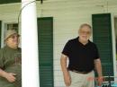 Jim KI0KH and Chet K0TCB, inspect operating positions.