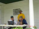 Bob KC0TZX, Larry N0MTC and Dan N0ZIZ (club Pres.)operate SSB HF station near door to famous Ensor radio room.