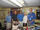 Greeting members of the Metroplex ARC are Mayor Chris Botta, KA2CQH, Councilman Andrew Siemsen with his son, Jonathan, Council President Art Nalbandian, Freeholder Julie O'Brien, and OEM Coordinator Michael, WA2MWT