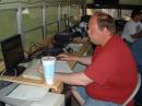 Tom Sorensen, KC5OMO, handling the PSK31 station on 20 meters.