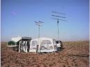 Portable setup looking South-West with POPUP trailer to keep the XYL very happy during the contest.