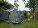 My back-yard field day setup