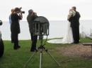 Not as rare occurrance as you might think!  Wedding pictures are often at scenic locations--where 10G operations are already in progress!  We knocked off early from this spot because we could tell we were incompatible.
